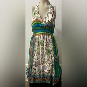 Too Mi Backless Halter Top Dress Women’s size Large